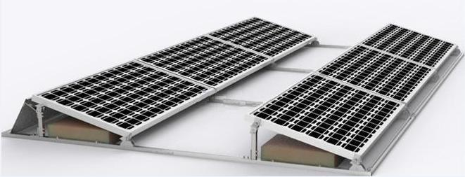 Concrete slab flat roof solar mounting (15)