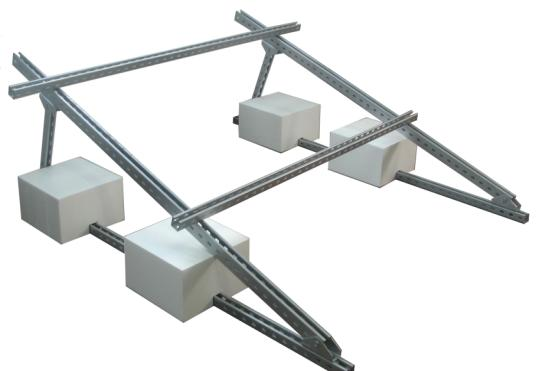 Concrete slab flat roof solar mounting (4)
