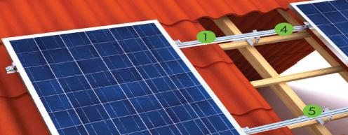 Tile roof solar mounting (9)