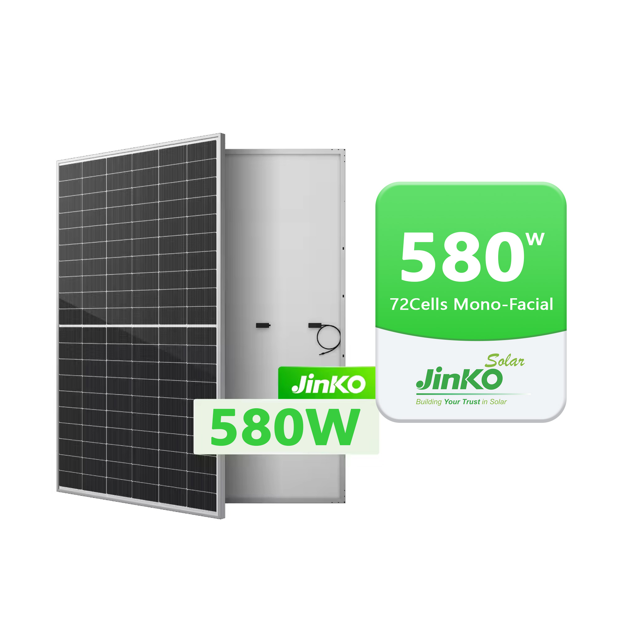 Cheap Jinko 580-595N type high-power BDV solar panel. Supplier and