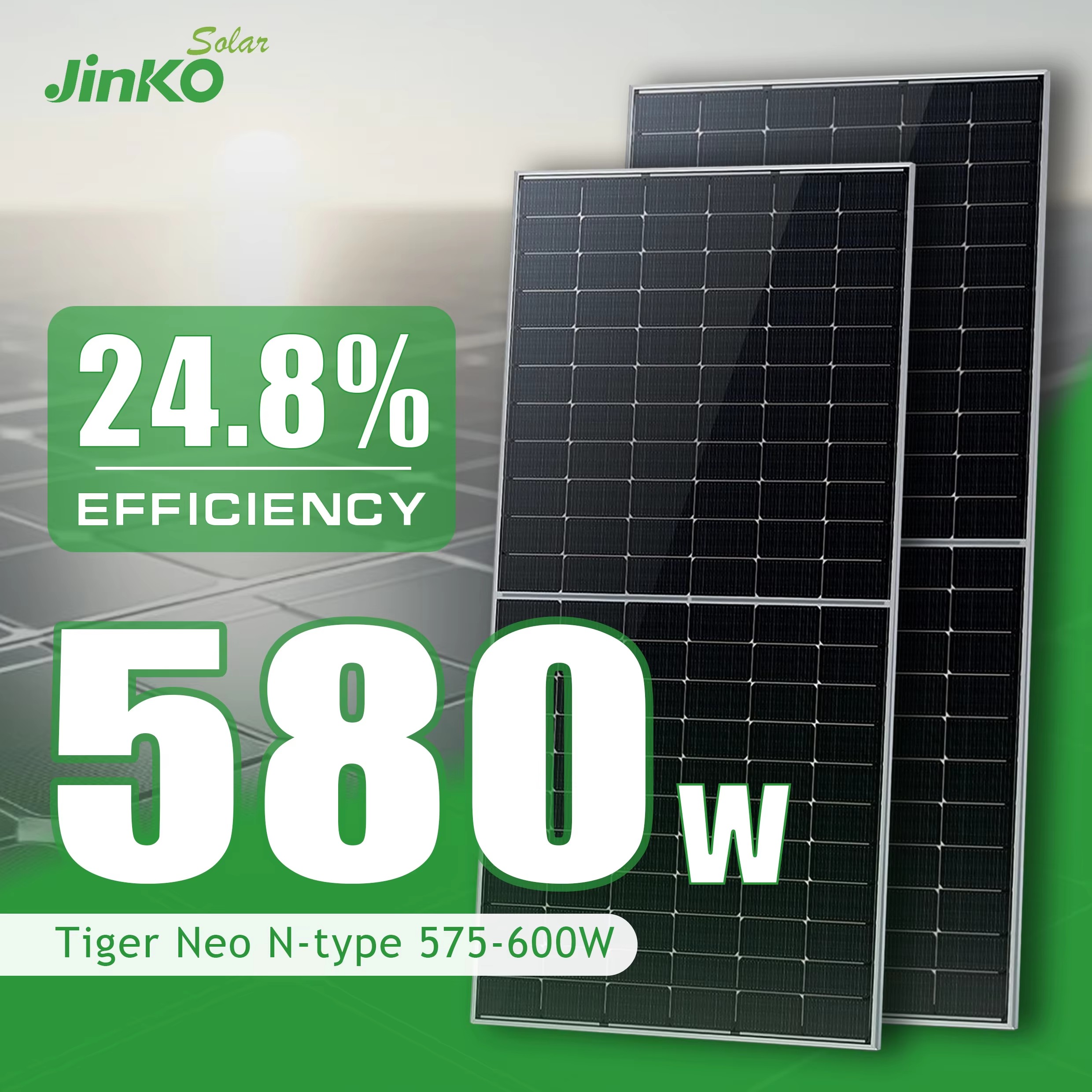 Cheap 580W N-Type Bifacial High Efficiency Solar Panel Supplier