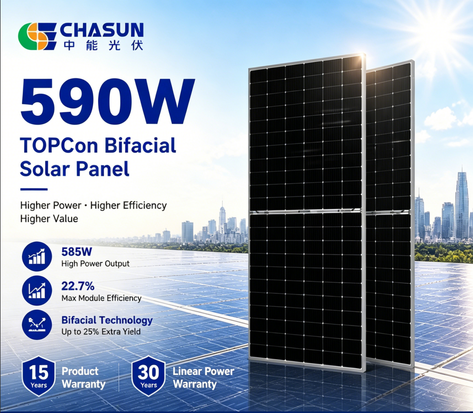 Cheap Jinko N-Type 590W TOPCon Bifacial Panel Supplier and